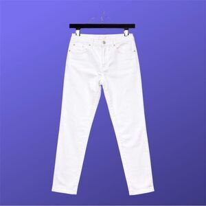 Madewell White Mid-Rise Skinny Crop Jeans 29x27 NWT